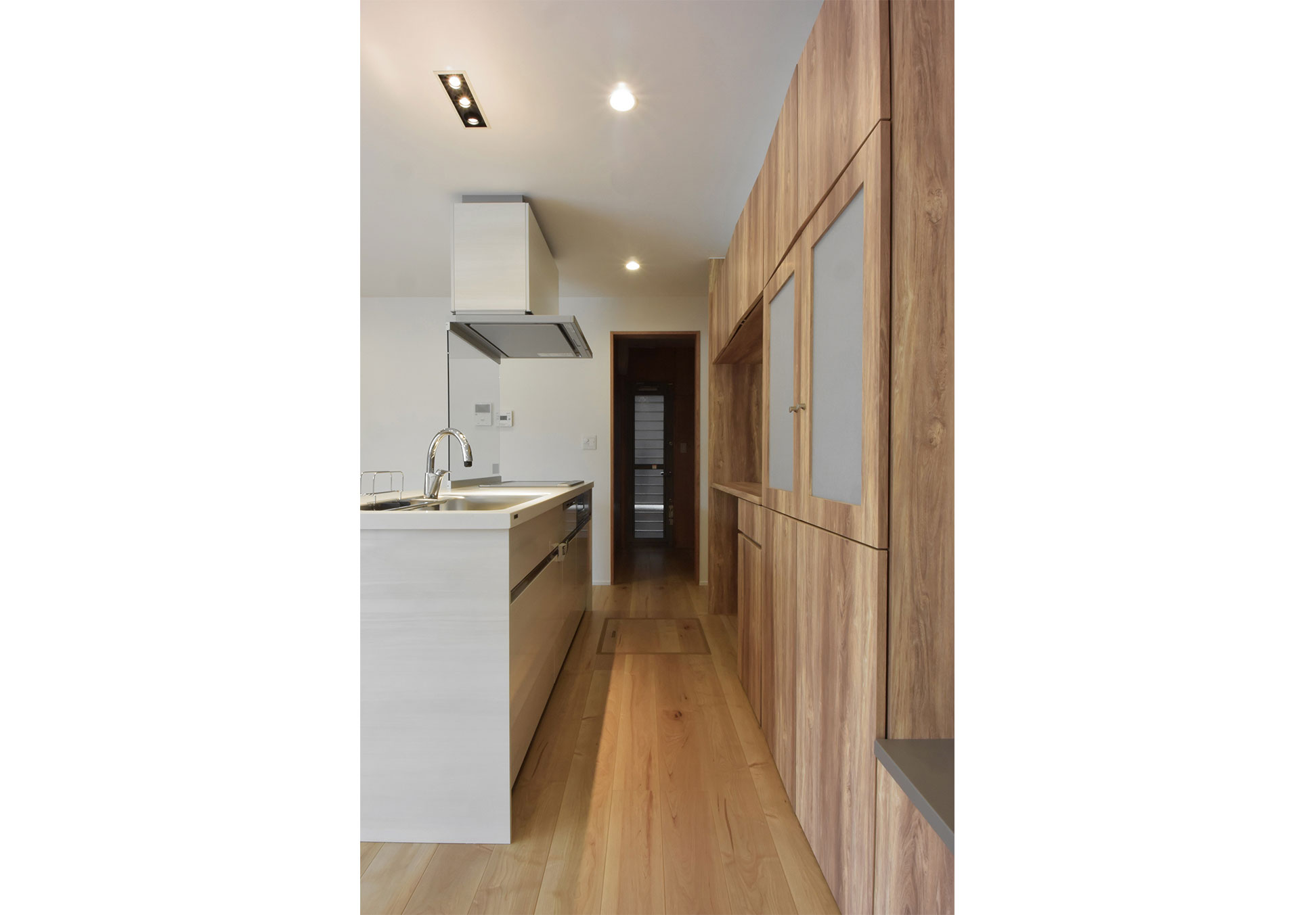 house S L字型の家