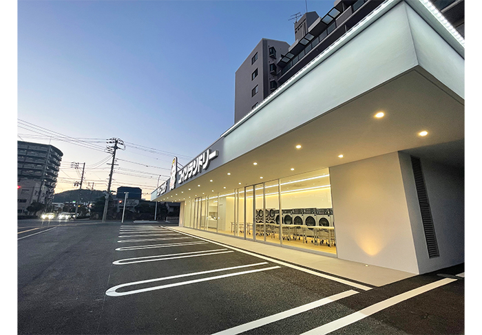2023年 3月完成 ペコショップ広中新開店　白王クリーニング広中新開店（コインランドリー併設店） 設計・施工 イッコー建築事務所