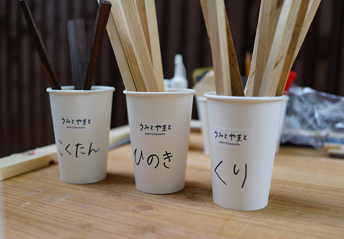 鉋を使用し箸を作るWorkshop