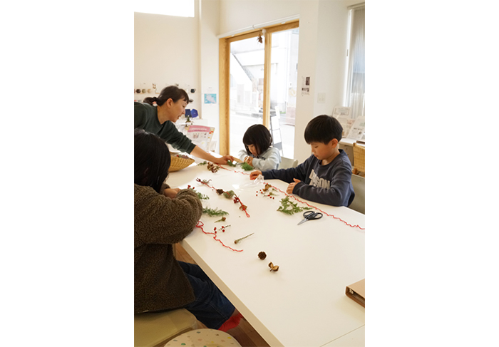 うみとやまと DeuxBlanc  クリスマスとお正月のガーランドスワッグWorkshop